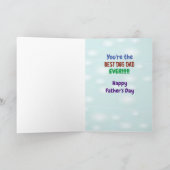 犬おもしろいペット用父の日犬パパカード カード (内部)