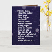 犬おもしろい好きのクリスマスカード カード (黄色い花)