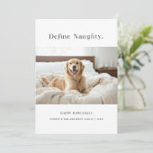 犬おもしろい好き写真を定義したペットいけなのクリスマス シーズンカード (スタンド正面)