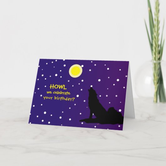 犬おもしろい恋人のための誕生日パン カード (正面)