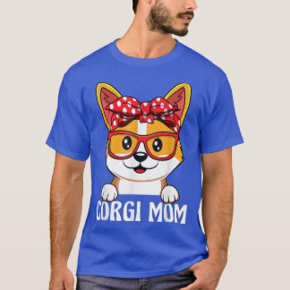 犬おもしろい恋人ママの日TシャツのためのCorgiママ Tシャツ