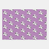 犬おもしろい紙の包装誕生日 ラッピングペーパーシート (正面)