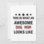 犬おもしろい素晴らし母/犬の恋人トレンディー シーズンカード (正面)