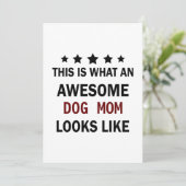 犬おもしろい素晴らし母/犬の恋人トレンディー シーズンカード (スタンド正面)