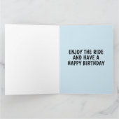 犬おもしろい誕生日グリーティングカード カード (内部)