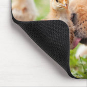 犬およびひよこ マウスパッド (コーナー)