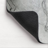 犬および猫、c.1480の勉強 マウスパッド (コーナー)