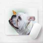 犬および蝶 マウスパッド (マウス)