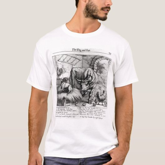 「犬およびOxのためのイラストレーション Tシャツ (正面)