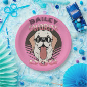 犬お気に入りの、可愛おもしろいい犬の母/パパのパーソナライズ ペーパープレート (パーティー)