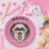 犬お気に入りの、可愛おもしろいい犬の母/パパのパーソナライズ ペーパープレート (パーティー)