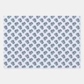 犬お洒落のクリスマス ラッピングペーパーシート (正面2)