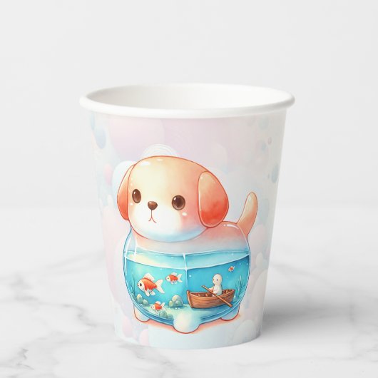 犬お洒落の冒険 紙コップ (正面)