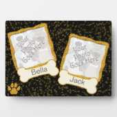 犬お洒落の写真の表示自分で作成 フォトプラーク (正面)