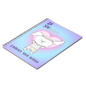 犬お洒落の毎日の肯定 ノートブック (左側)