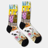 犬お洒落柄ソックス ソックス (右)