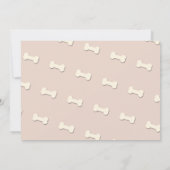 犬お洒落誕生会図解入りの、写真付きの 招待状 (裏面)