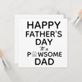 犬かおもしろいらパパの父の日 カード (正面/裏面インサイチュ)