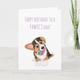 犬からのかわいいコーギパピーの誕生日カード カード