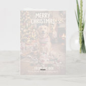 犬からのクリスマスカード カード (裏面)