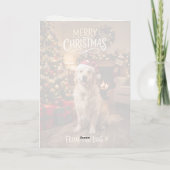 犬からのクリスマスカード 子犬 カード (裏面)