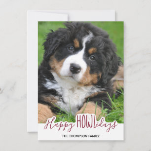 犬からのハッピーホリデー – Red Pet Photo シーズンカード