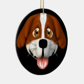 犬からのパーソナライズなクリスマスのオーナメント セラミックオーナメント (右)