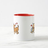 犬からのベビーの鼻のキス マグカップ (中央)