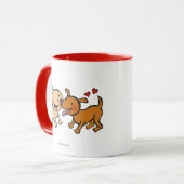 犬からのベビーの鼻のキス マグカップ (正面左)