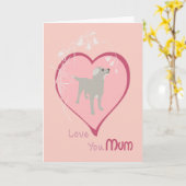 犬からのムームズデイカード カード (黄色い花)