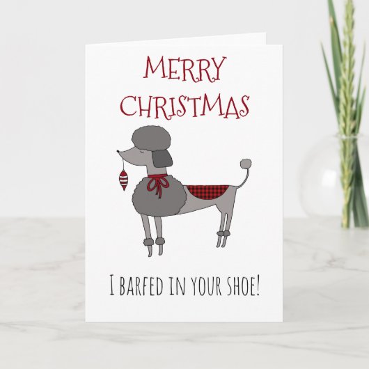 犬からのメリークリスマス シーズンカード (正面)