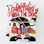 犬からのメリークリスマス ラッピングペーパーシート (インサイチュ)