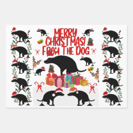 犬からのメリークリスマス ラッピングペーパーシート