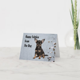 犬からの休日のグリーティングカード カード