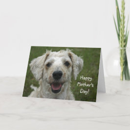 犬からの幸せな母の日 カード