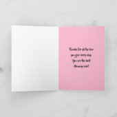 犬からの母の日 -- あなたの写真 カード (内部)