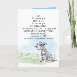 犬からの父の日のカード カード