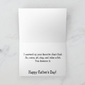 犬からの父の日のカード カード (内部)