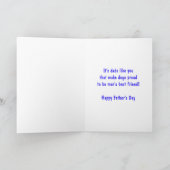 犬からの父の日のカード – ワールド最高のパパ カード (内部)