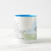 犬からの父の日のマグカップ ツートーンマグカップ (中央)