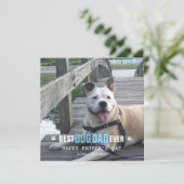 犬からの父の日フォトフラット シーズンカード (スタンド正面)