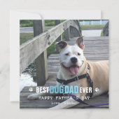 犬からの父の日フォトフラット シーズンカード (正面)