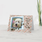 犬からの父の日 カード (正面)