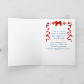 犬からの赤と青の母の日 カード (内部)