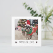 犬からクリスマスカードをカスタマイズ シーズンカード (スタンド正面)