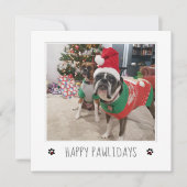 犬からクリスマスカードをカスタマイズ シーズンカード (正面)