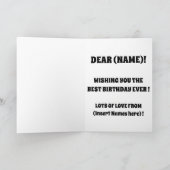 犬から可愛いPUG おもしろい カード (内部)