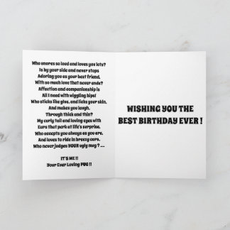 犬から可愛いPUG おもしろい カード