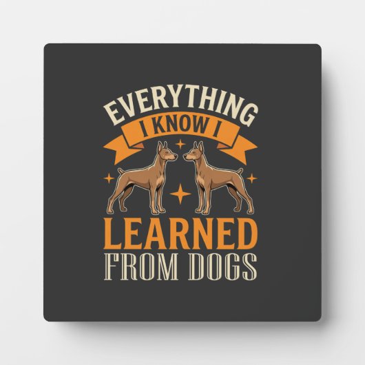 犬から学んだことすべて フォトプラーク (正面)