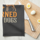 犬から学んだこと キッチンタオル (四つ折り)